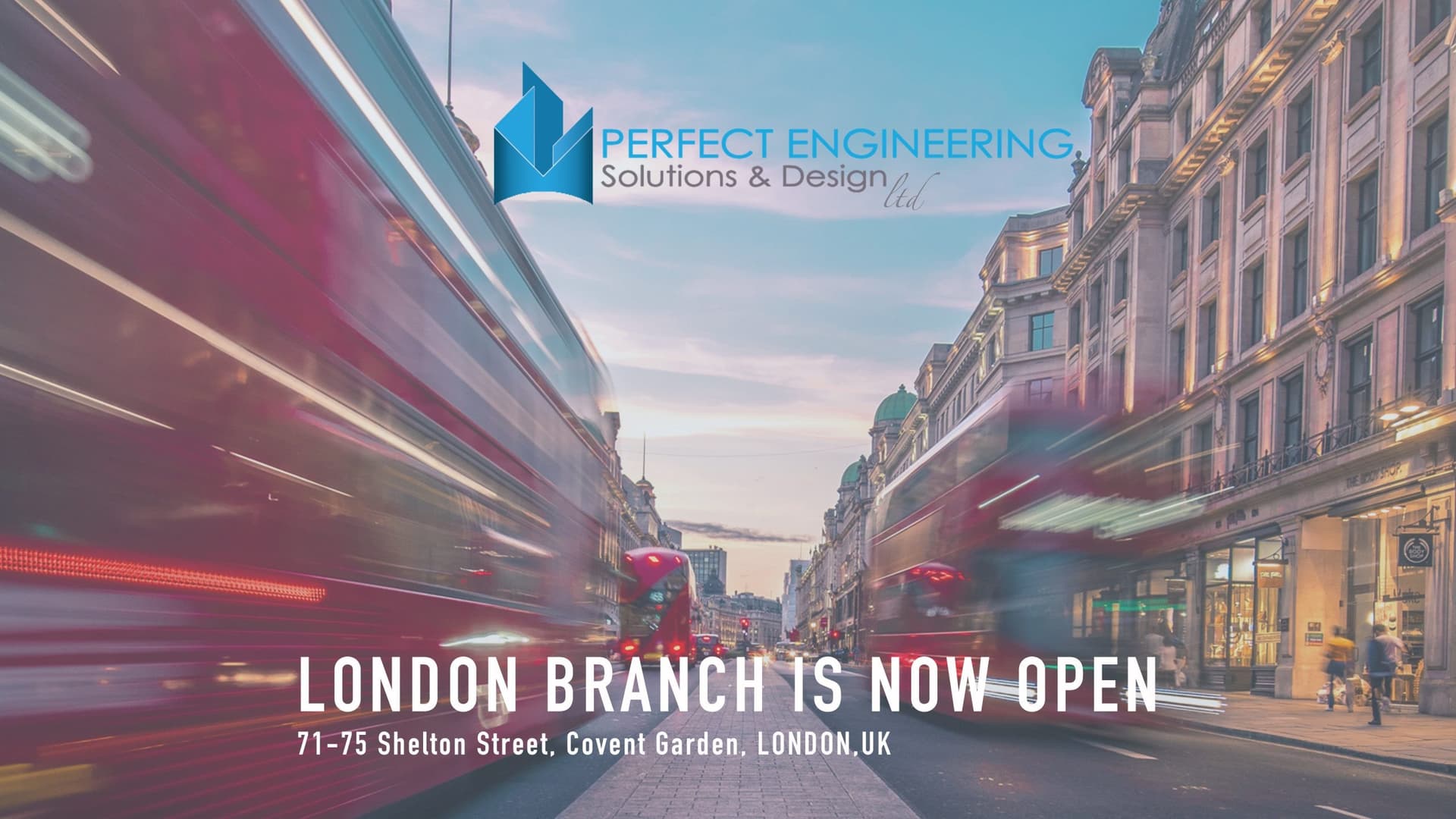 London announcement still from the Perfect Engineering news page.